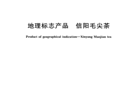 GB／T 22737-2008 地理标志产品 信阳毛尖茶(1)