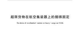 GB／T 23424-2009 超限货物在航空集装器上的捆绑固定