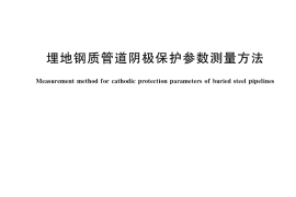 GB／T 21246-2020 埋地钢质管道阴极保护参数测量方法