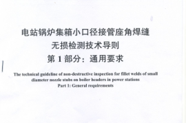 DLT1105-2010 电站锅炉集箱小口径接管座角焊缝 无损检测技术导则(第1-4部分)
