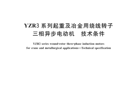 GB／T 21973-2021 YZR3系列起重及冶金用绕线转子三相异步电动机 技术条件
