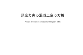 JCT2029-2010 预应力离心混凝土空心方桩