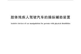 GB／T 21055-2007 肢体残疾人驾驶汽车的操纵辅助装置