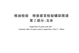 GB／T 22504.2-2018 粮油检验 粮食感官检验辅助图谱 第2部分：玉米