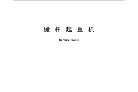 GB／T 26558-2011 桅杆起重机