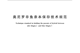 GB／T 19528-2004 奥尼罗非鱼亲本保存技术规范