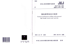 JGJT344-2014 随钻根管桩技术规程