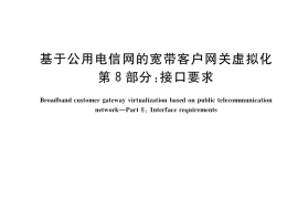 GB／T 40420.8-2021 基于公用电信网的宽带客户网关虚拟化 第8部分：接口要求