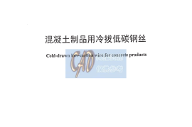 JCT540-2006 混凝土制品用冷拔低碳钢丝