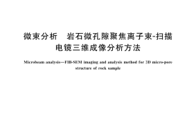 GB／T 45468-2025 微束分析 岩石微孔隙聚焦离子束-扫描电镜三维成像分析方法