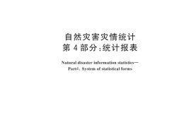 GB／T 24438.4-2024 自然灾害灾情统计 第4部分：统计报表
