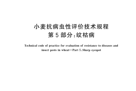 GB／T 45211.5-2025 小麦抗病虫性评价技术规程 第5部分：纹枯病