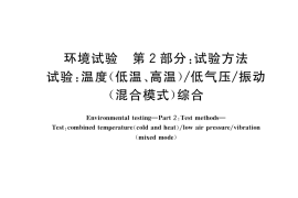 GB／T 2423.63-2019 环境试验 第2部分：试验方法 试验：温度(低温、高温) 低气压 振动(混合模式)综合