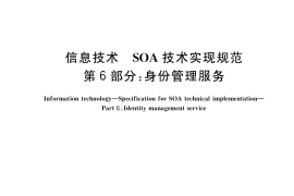 GB／T 32419.6-2017 信息技术 SOA技术实现规范 第6部分：身份管理服务