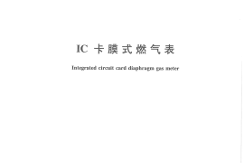 CJT112-2008 IC卡膜式燃气表