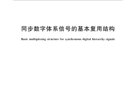 GB／T 15940-2008 同步数字体系信号的基本复用结构