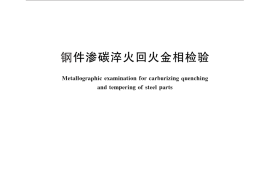 GB／T 25744-2010 钢件渗碳淬火回火金相检验