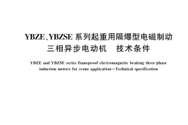 GB／T 21967-2020 YBZE、YBZSE系列起重用隔爆型电磁制动三相异步电动机 技术条件