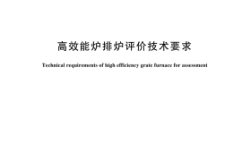 GB／T 44565-2024 高效能炉排炉评价技术要求