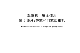 GB／T 23723.5-2025 起重机 安全使用 第5部分：桥式和门式起重机