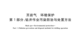 GB／T 39139.1-2020 页岩气 环境保护 第1部分：钻井作业污染防治与处置方法