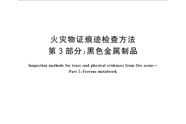 GB／T 27905.3-2011 火灾物证痕迹检查方法 第3部分：黑色金属制品