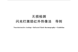 GB／T 26643-2011 无损检测 闪光灯激励红外热像法 导则
