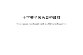 GB／T 6562-2014 十字槽半沉头自挤螺钉