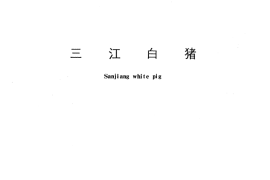 GB／T 8475-1987 三江白猪