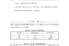 托儿所_幼儿园建筑设计规范_JGJ39-2016_2019年版_局部修订条文