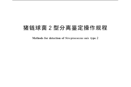 GB／T 19915.2-2005 猪链球菌2型分离鉴定操作规程