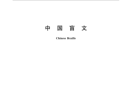 GB／T 15720-2008 中国盲文