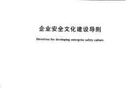 企业安全文化建设导则 AQ 9004-2008