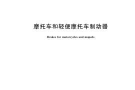 GB／T 38285-2019 摩托车和轻便摩托车制动器