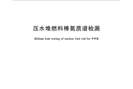 GB／T 11813-2008 压水堆燃料棒氦质谱检漏