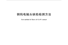 GB／T 24300-2009 铜钨电触头缺陷检测方法
