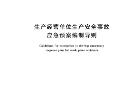 GB／T 29639-2020 生产经营单位生产安全事故应急预案编制导则