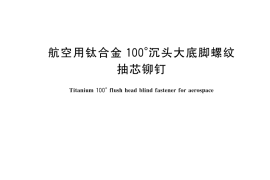 GB／T 44562-2024 航空用钛合金100°沉头大底脚螺纹抽芯铆钉