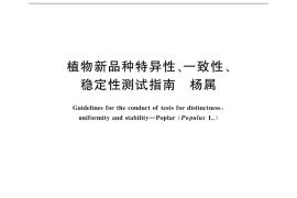 GB／T 32344-2015 植物新品种特异性、一致性、稳定性测试指南 杨属