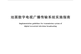 GB／T 26666-2011 地面数字电视广播传输系统实施指南