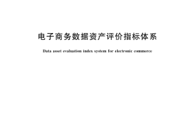 GB／T 37550-2019 电子商务数据资产评价指标体系