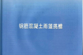 11YG305钢筋混凝土雨篷_挑檐