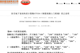 07FG04 钢筋混凝土门框墙(含更正说明)