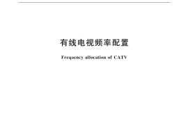 GB／T 17786-1999 有线电视频率配置