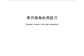 GB／T 1134-2008 带刃倾角机用铰刀