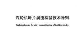DLT925-2005 汽轮机叶片涡流检验技术导则