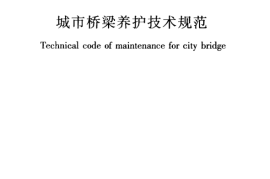 CJJ99-2003 城市桥梁养护技术规范