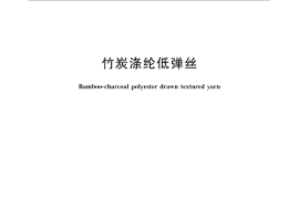 GB／T 30124-2013 竹炭涤纶低弹丝