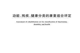 GB／T 41843-2022 功能、残疾、健康分类的康复组合评定