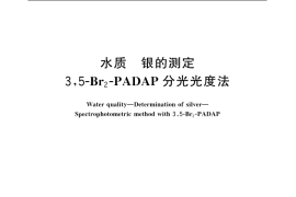 GB／T 11909-1989 水质 银的测定 3，5-Br2-PADAP分光光度法